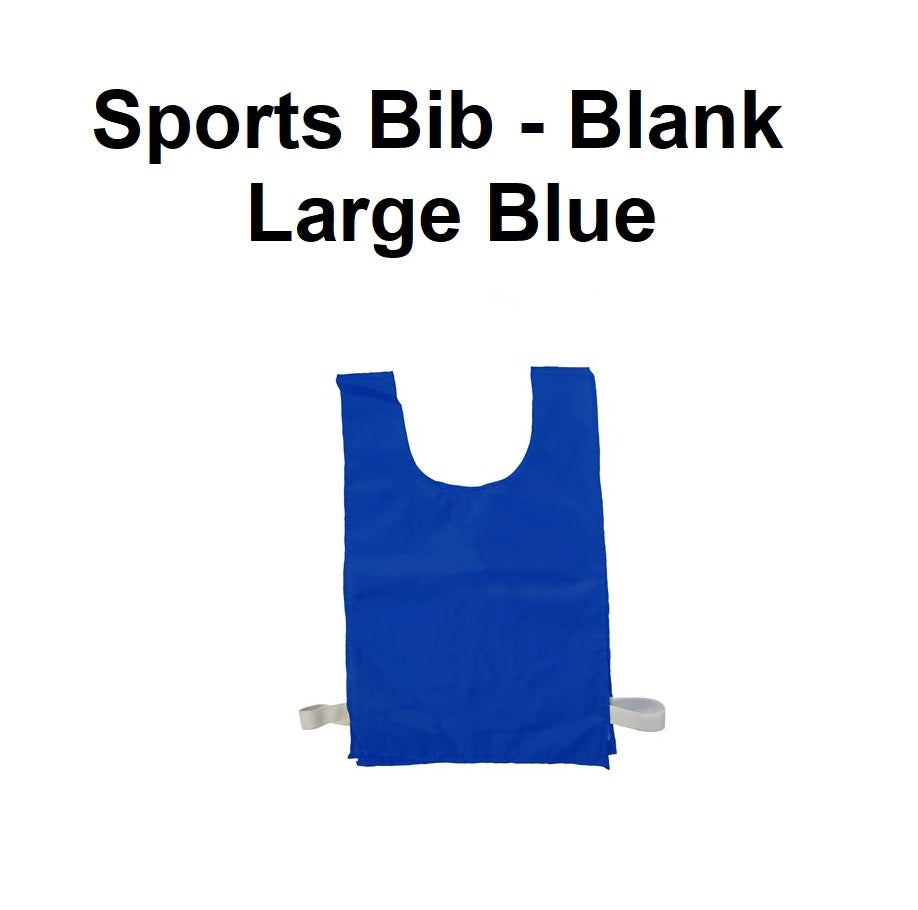 Sports Bib - Blank | Large Blue