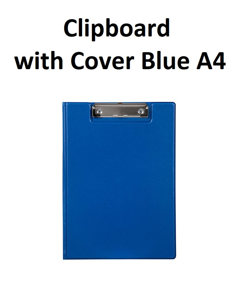 Blue - A4 Clipboard with Cover