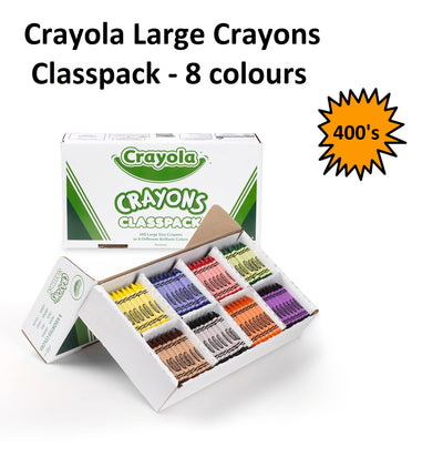 Crayola Large Crayons - 400's Classroom Pack