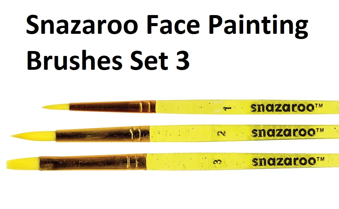 Snazaroo Face Paint Brushes - Set of 3