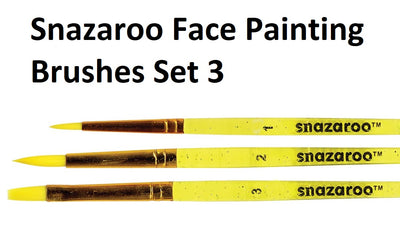 Snazaroo Face Paint Brushes - Set of 3