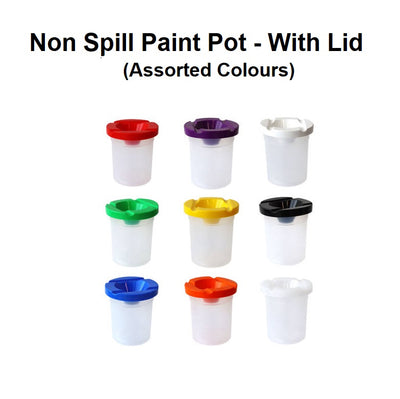 Non Spill Paint Pot - Pot and Lid