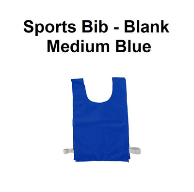 Sports Bib - Blank | Medium Blue
