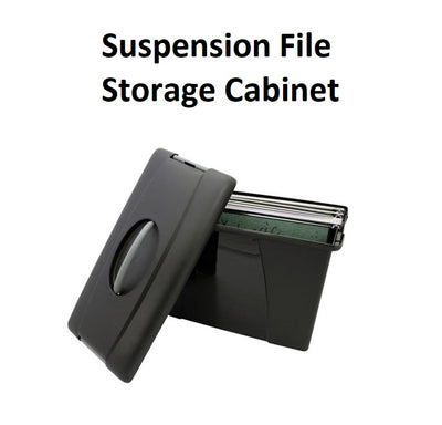 Black - Suspension File Storage Cabinet