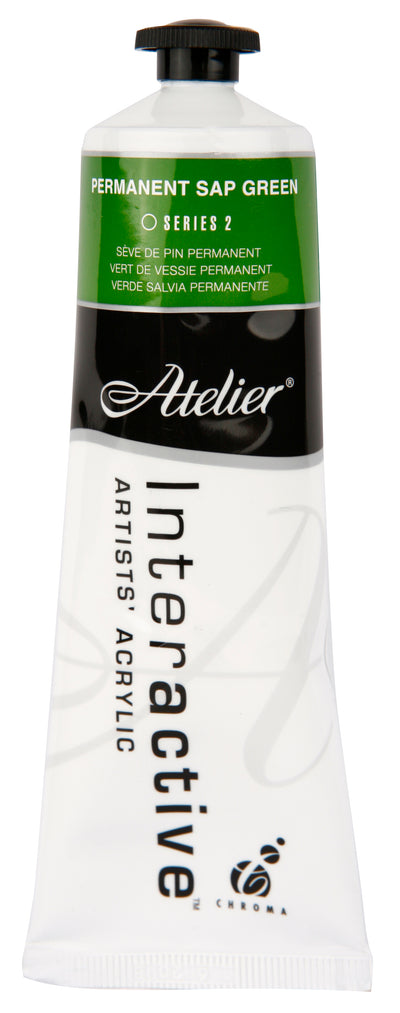 Permanent Sap Green 80ml - Atelier Acrylic Paint S2