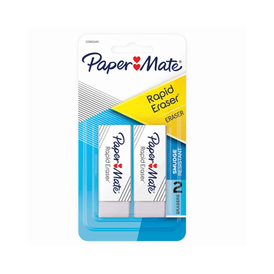 Paper Mate Rapid Erase Erasers - Pack of 2