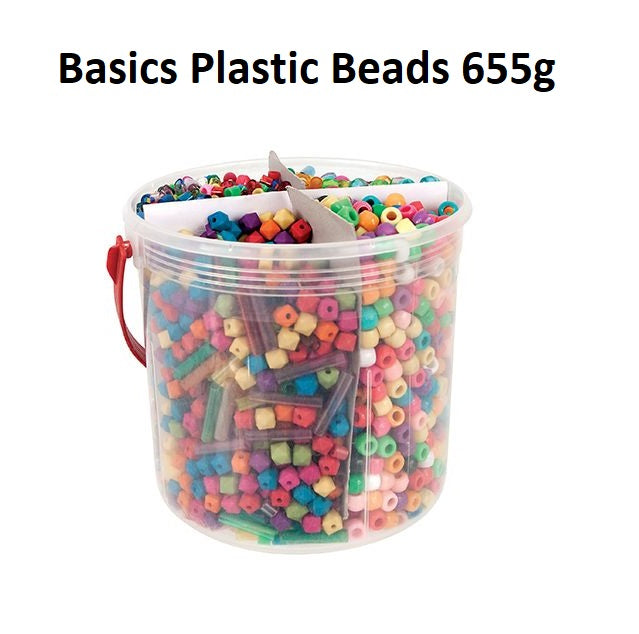 Basics - Plastic Beads - Tub - Asst