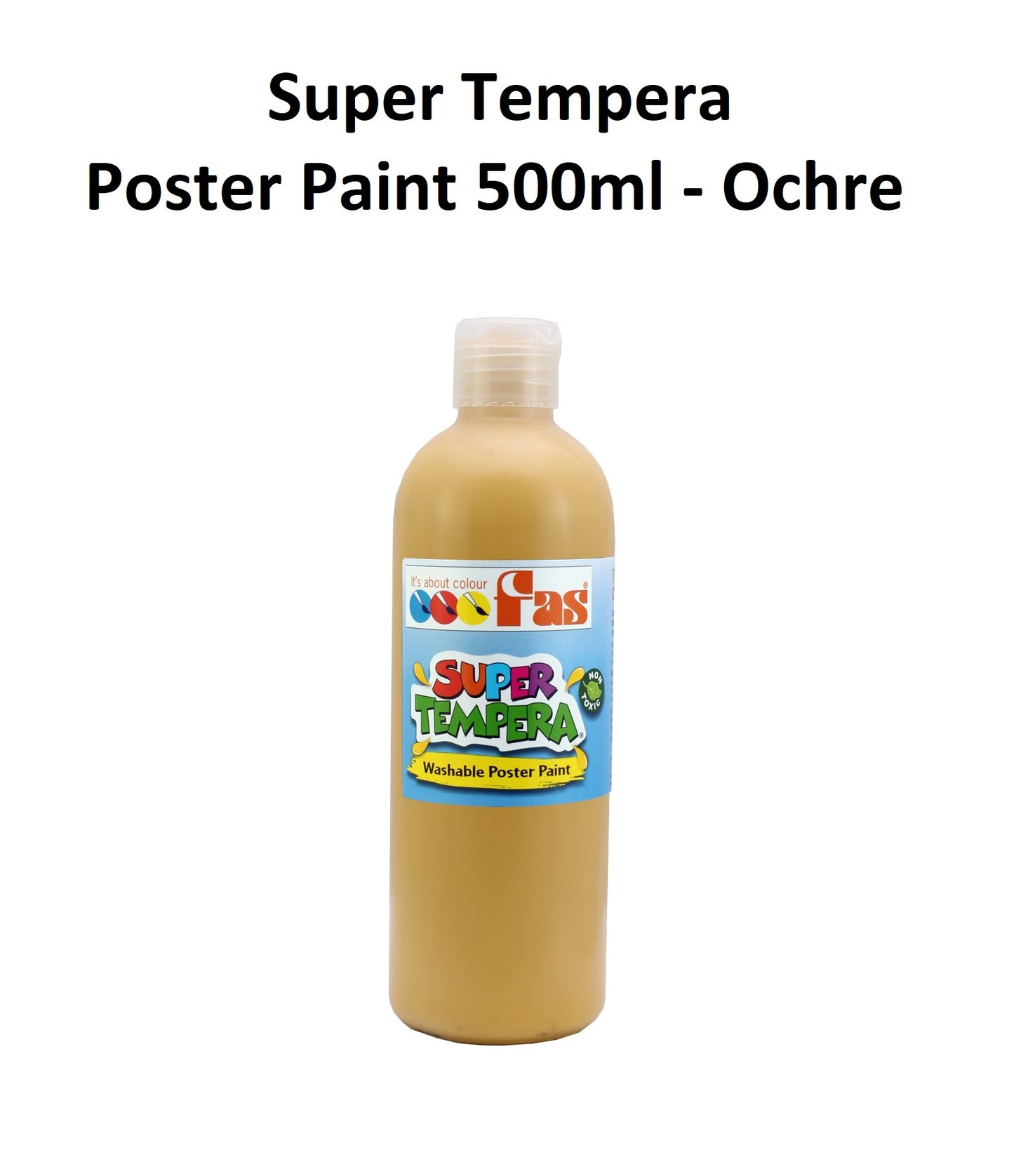 Ochre 500mL - FAS Super Tempera Poster Paint