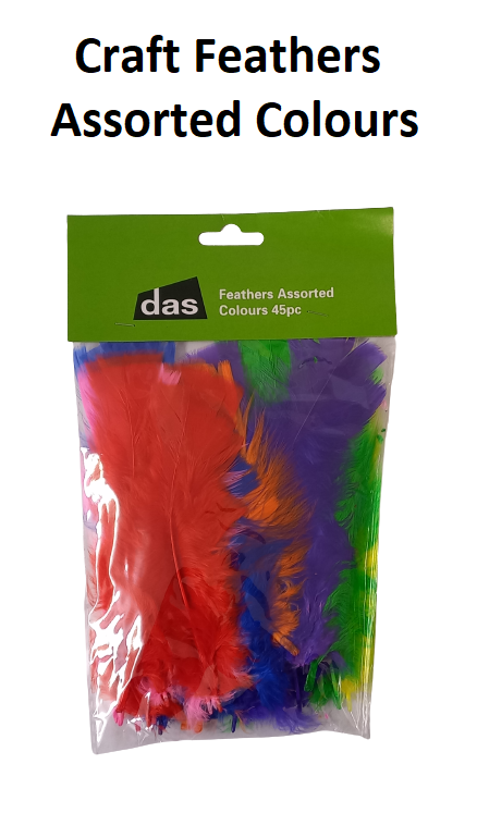 Craft Feathers - Assorted 45pcs