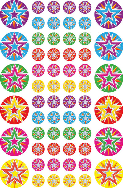 Stars & Mini Stars - Foil Merit Stickers (Pack of 144)