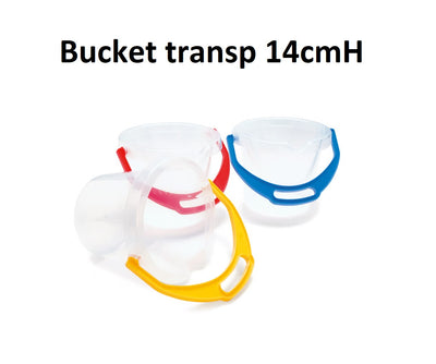 Bucket transp. 14cm EACH