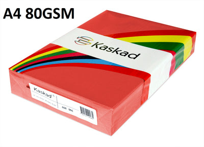 A4 Robin Red - Kaskad 80gsm 500 Sheets