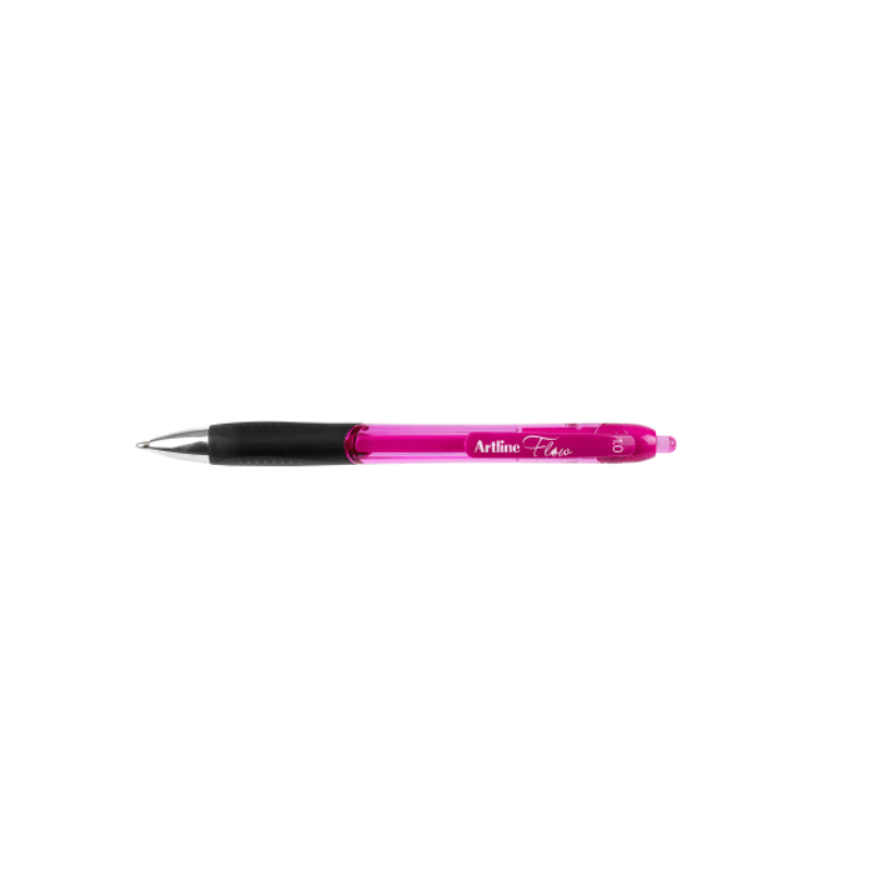 Artline Flow Retractable Gel Pen - Pink