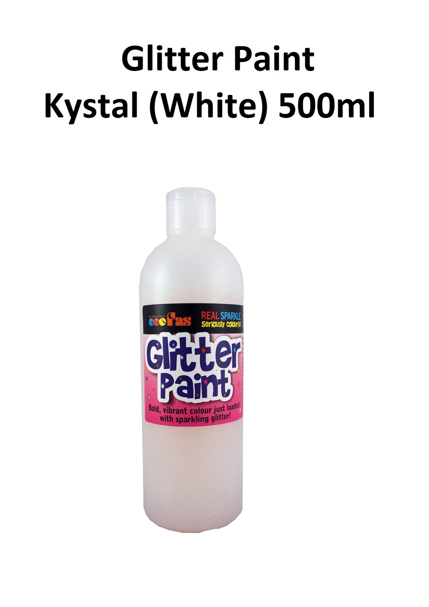 Krystal (White) 500mL - Glitter Paint