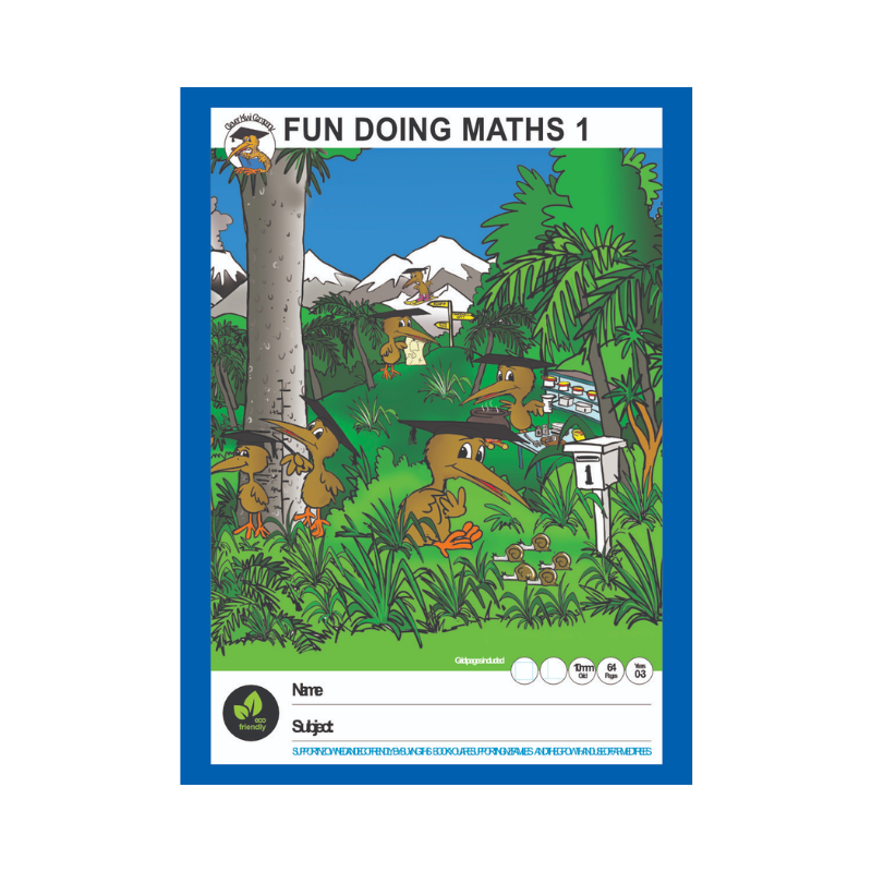 Clever Kiwi - Fun Doing Maths Book 1 (10mm Grid)