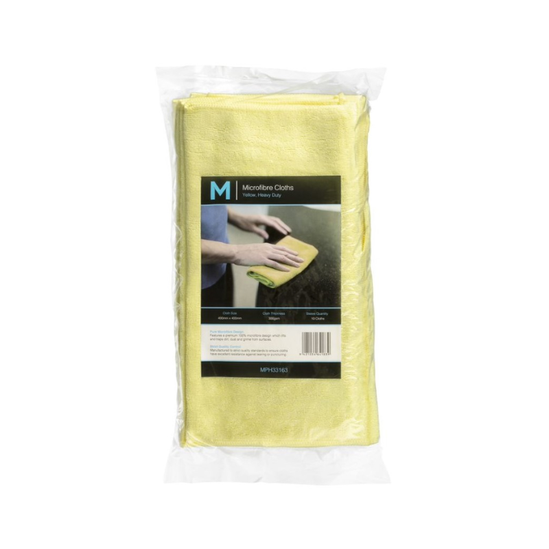 Microfibre Cloths Yellow 50pk