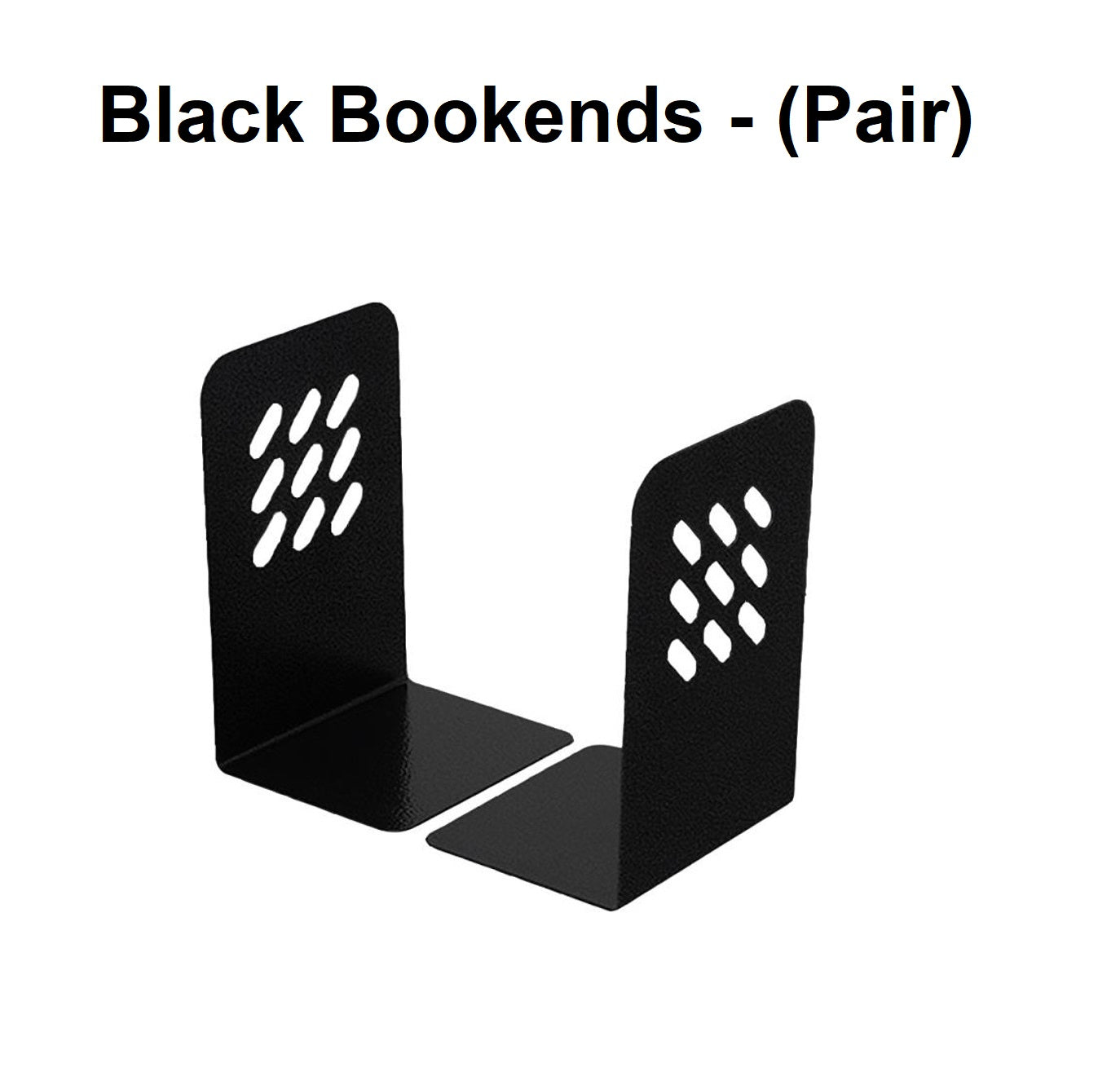 Black Bookends - (Pair)