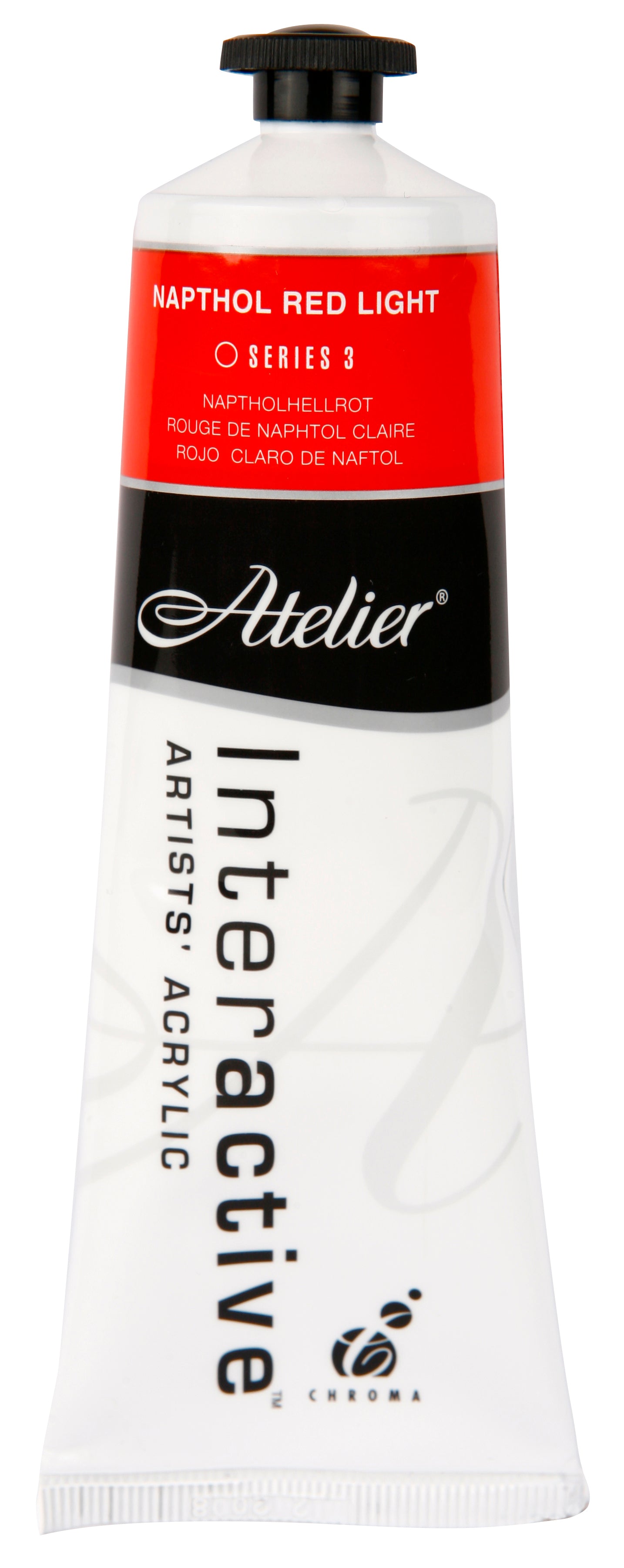 Napthol Red Light 80ml - Atelier Acrylic Paint S3