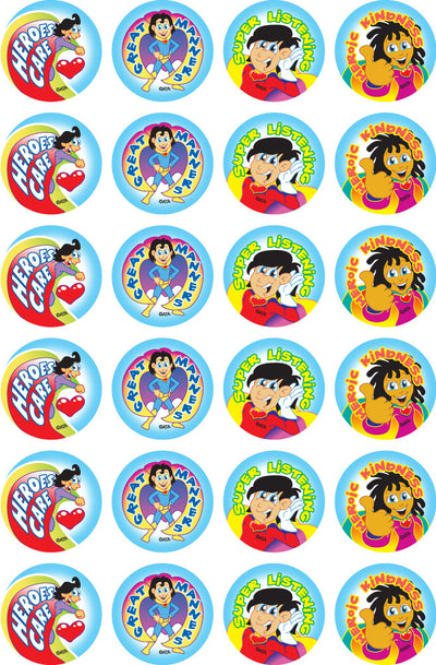 Super Manners - Merit Stickers (Pack of 96)