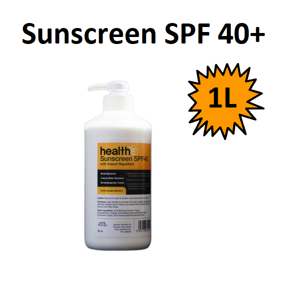 Sunscreen Healthe Spf 40 Plus 1  Litre Pump