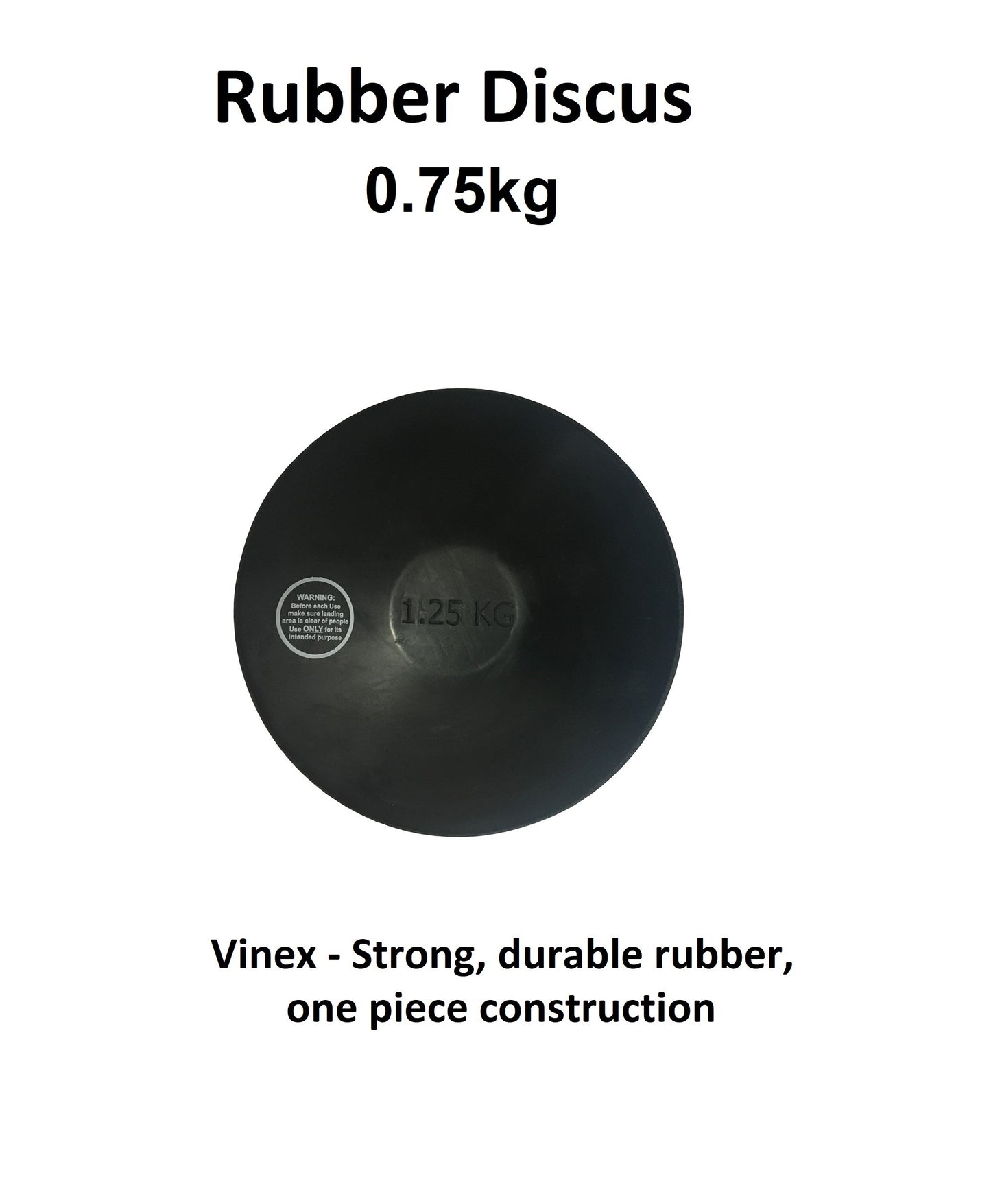 Rubber Discus - 0.75kg