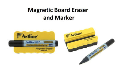Artline 517/577 Whiteboard Marker and Magnetic Eraser