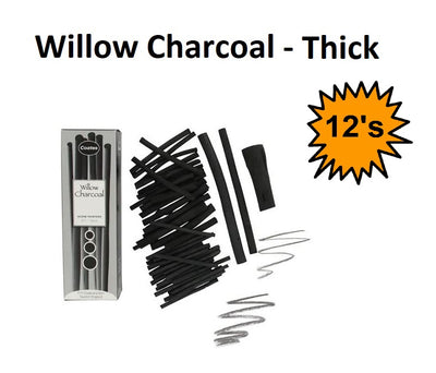 Coates Willow Charcoal - Thick 12's