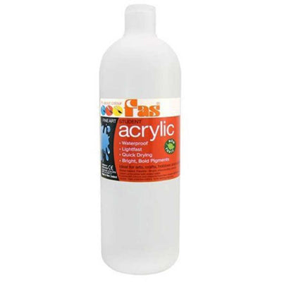 White 1L - FAS Student Acrylic Paint