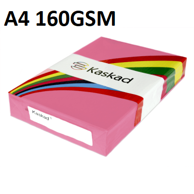 A4 Bullfinch Pink - Kaskad 160gsm 250 Sheets