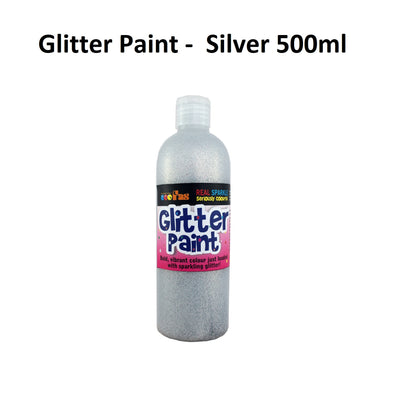Silver 500mL - Glitter Paint