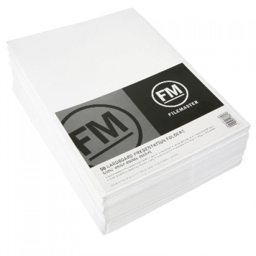 White (Pack of 50) - Presentation Folders