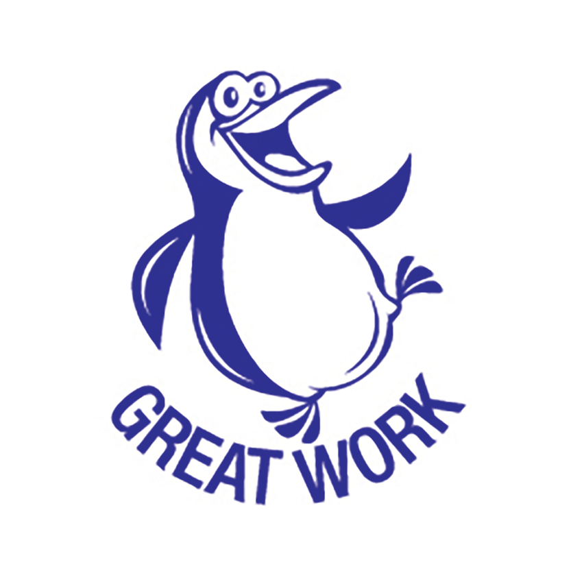 Great Work Penguin - Merit Stamp