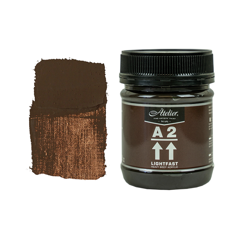 Burnt Umber 250ml - Chroma A2 Acrylic Paint