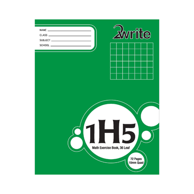 1H5 - Exercise Book - 10mm Quad
