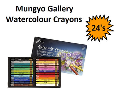 Mungyo Gallery Watercolour Crayons - 24's