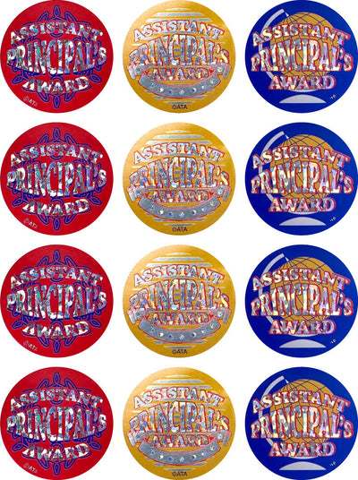 Assistant Principal's Award - Colour - Merit Stickers (Pack of 72)