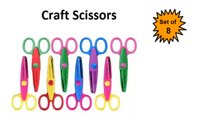 Set of 8 - Craft Scissors