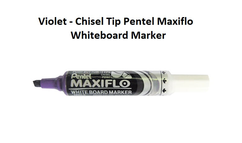 Violet - Chisel Tip Pentel Maxiflo Whiteboard Marker