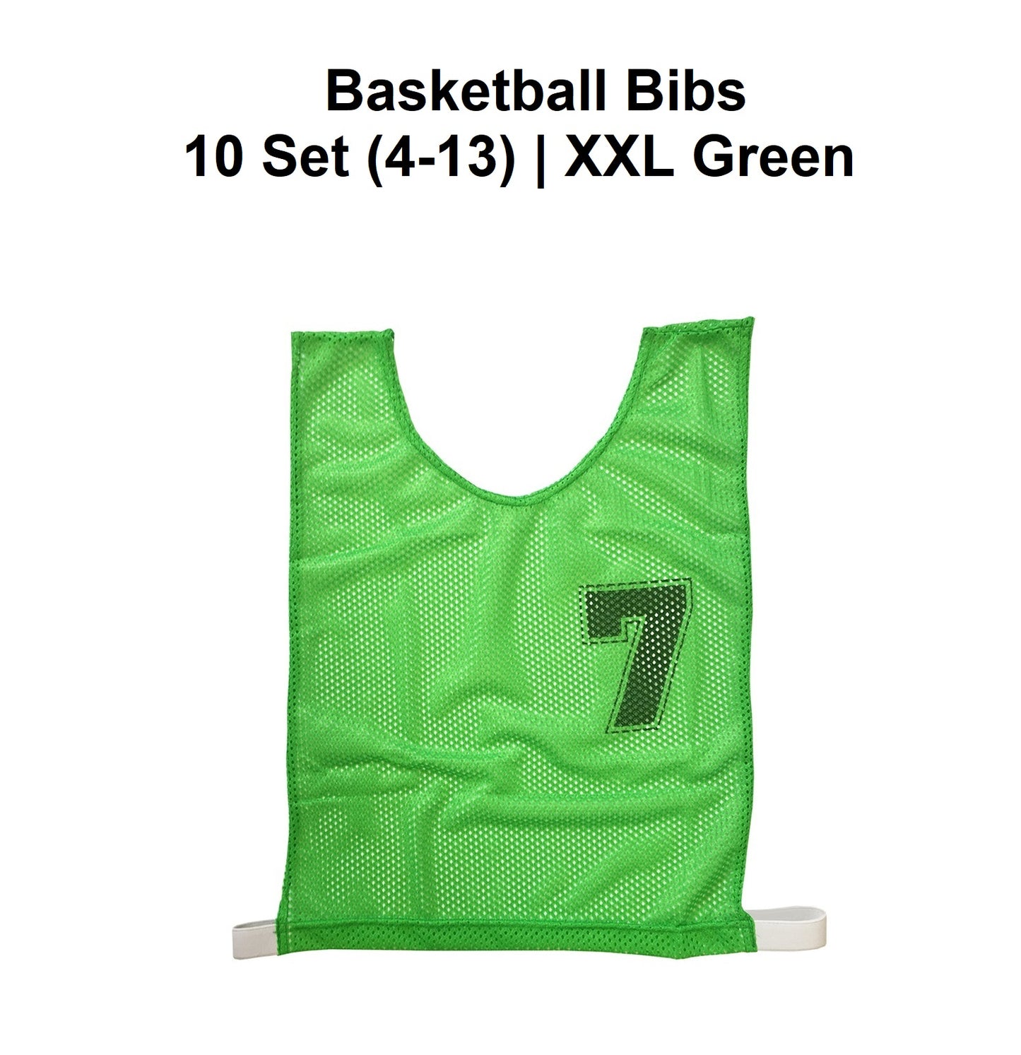 Basketball Bibs - 10 Set (4-13) | XXL Green