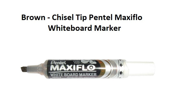 Brown - Chisel Tip Pentel Maxiflo Whiteboard Marker