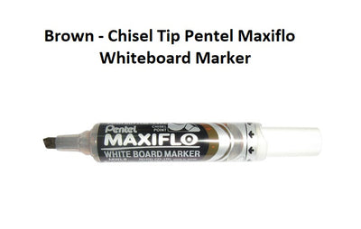Brown - Chisel Tip Pentel Maxiflo Whiteboard Marker
