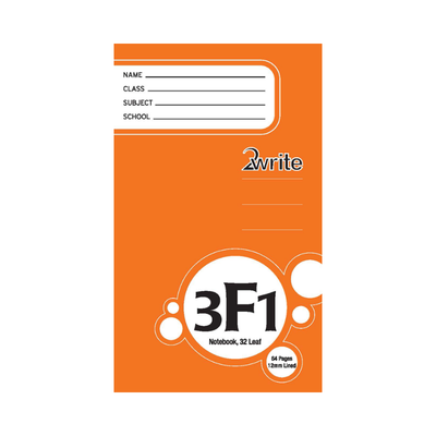 3F1 - Notebook - 12mm Lined