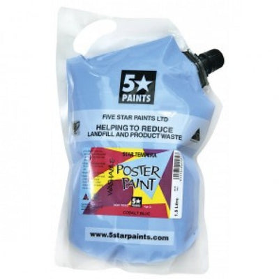 Azure Blue 1.5L - Star Tempera Poster Paint Pouch