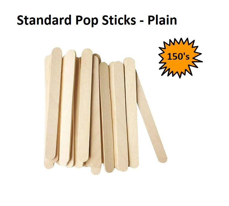 Standard Popsticks - Plain - 150pcs