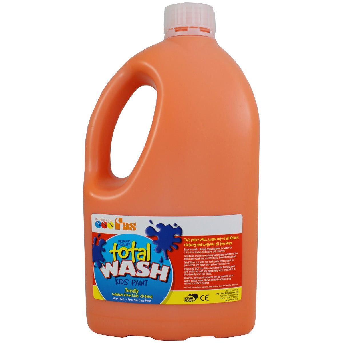 Orange 2L - Total Wash Kids Paint