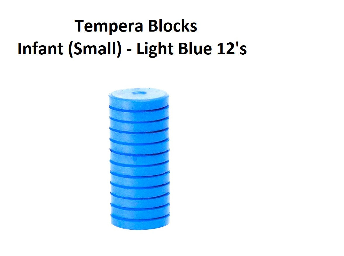 Cyan 12's - Tempera Blocks Infant (Small)