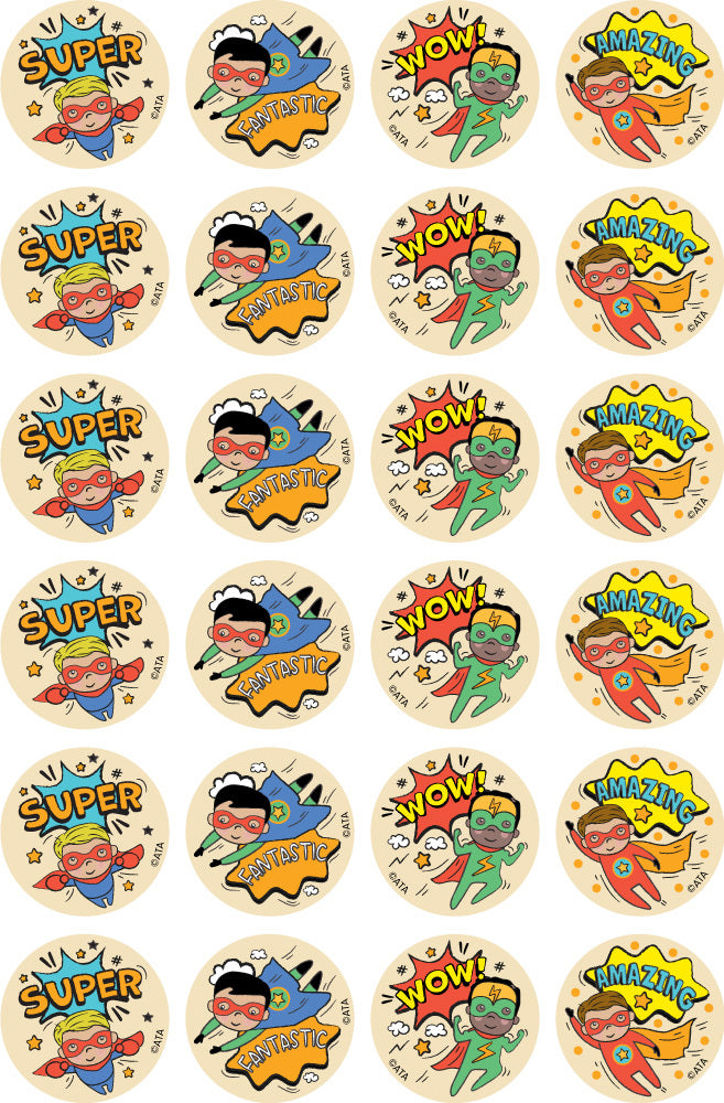 Super Queue Sticker Super Kid (Boy) - Merit Stickers (Pack of 96) – Educational Essentials Ltd