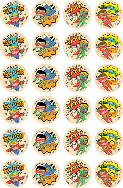 Super Kid (Boy) - Merit Stickers (Pack of 96)
