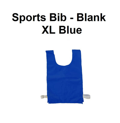 Sports Bib - Blank | XLarge Blue