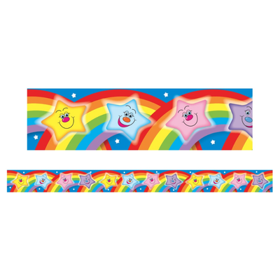 Stars with Rainbows - Large Borders (Pack of 12)